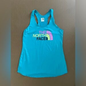 The North Face Racerback Tank Top Turquoise Blue Size Medium